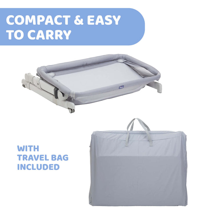 Chicco Next2Me Pop Up Co-sleeping Cot Grey Mist