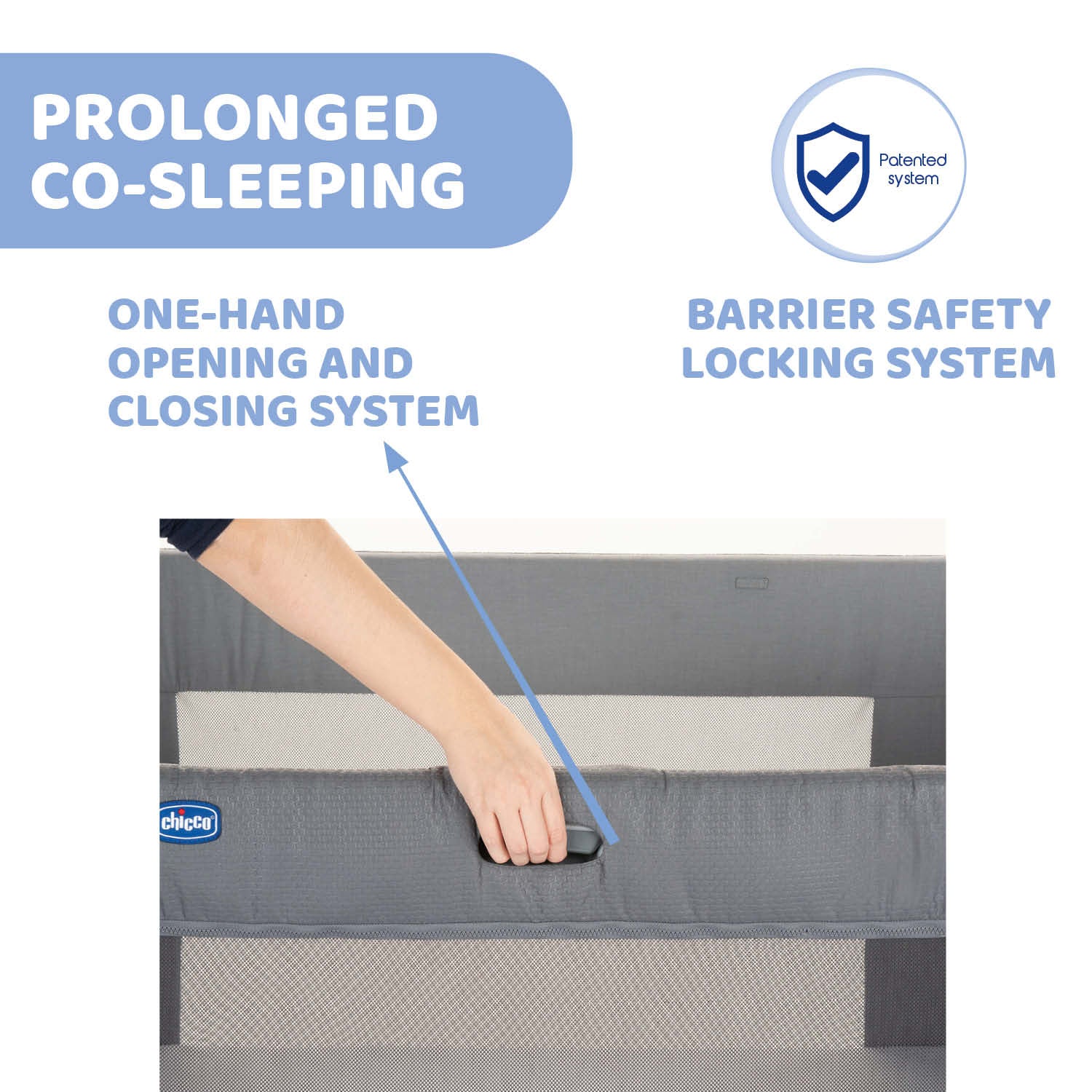 Chicco Next2Me Forever 3-in-1 Co-sleeping Cot Moon Grey