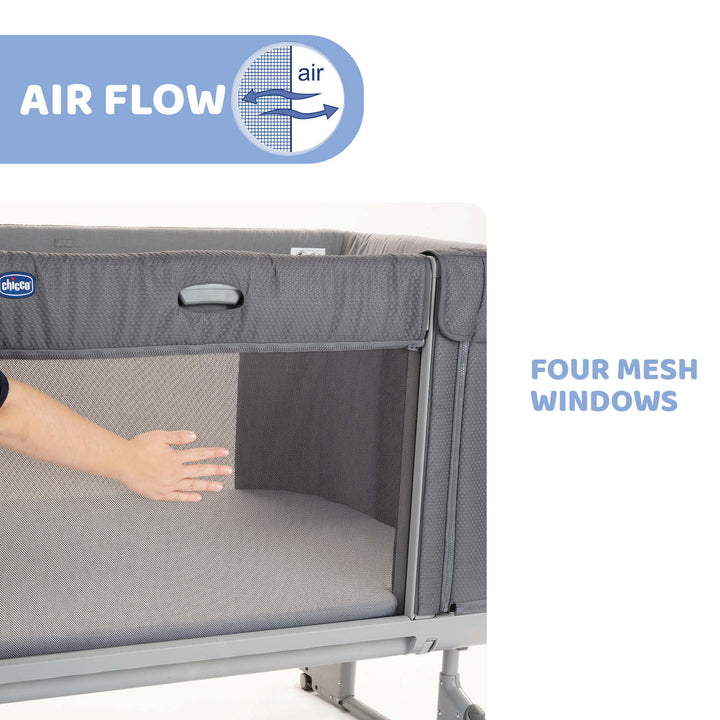 Chicco Next2Me Forever 3-in-1 Co-sleeping Cot Moon Grey