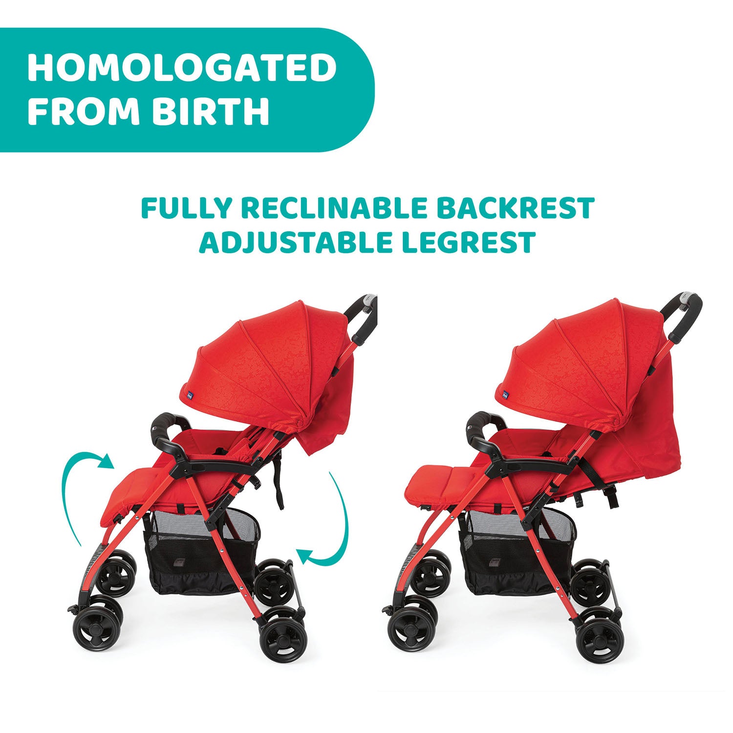 Chicco OHlalà 3 Stroller Red Passion 07079733640000