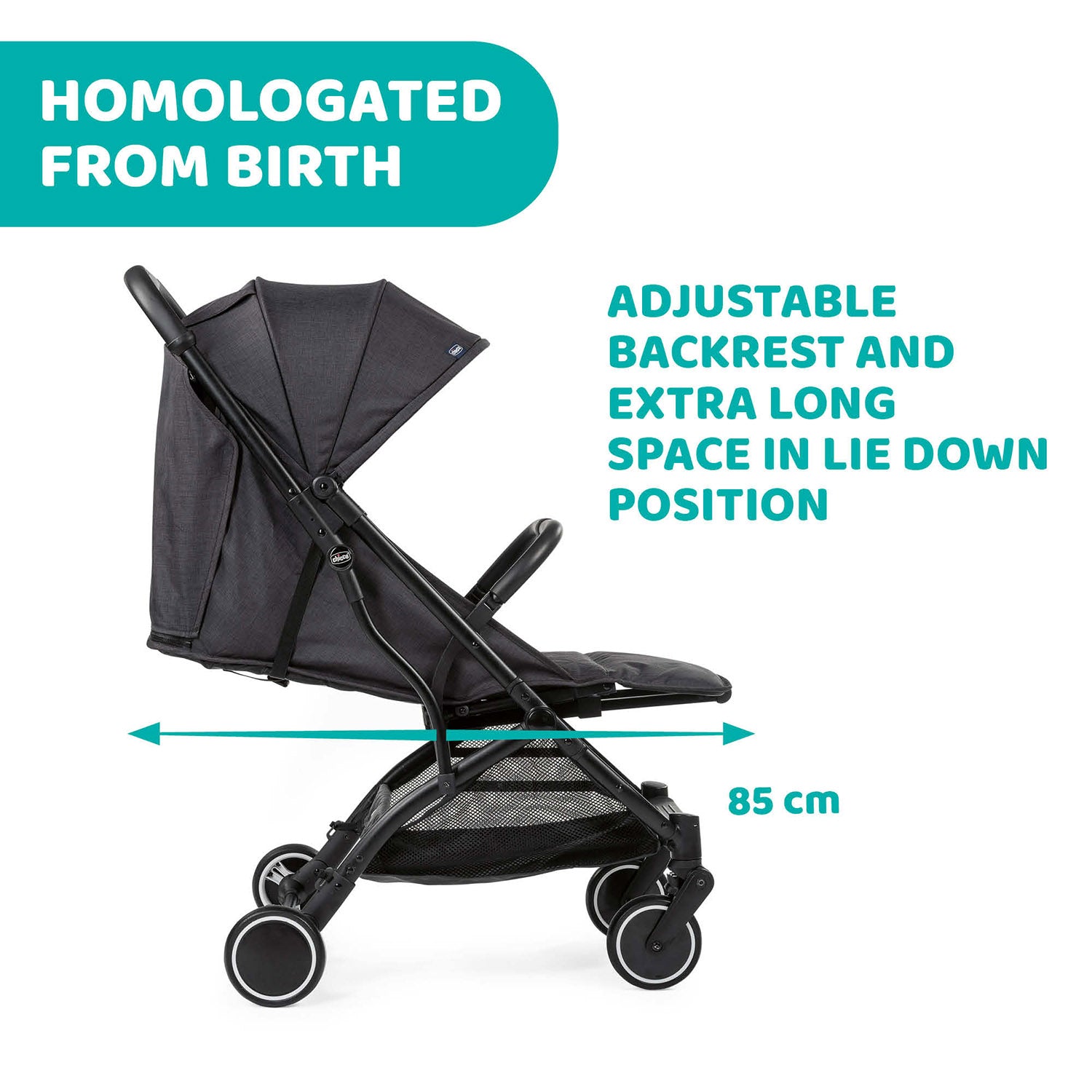 Chicco TrolleyMe Compact One Hand Fold Stroller 05079865280000