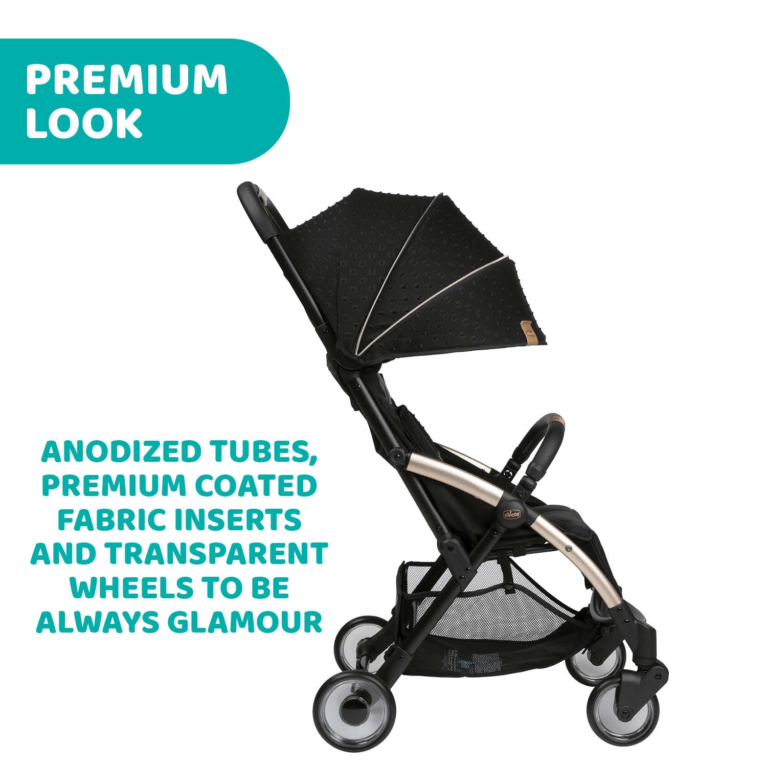 Chicco Goody Plus Self-Folding Stroller Black RE_LUX