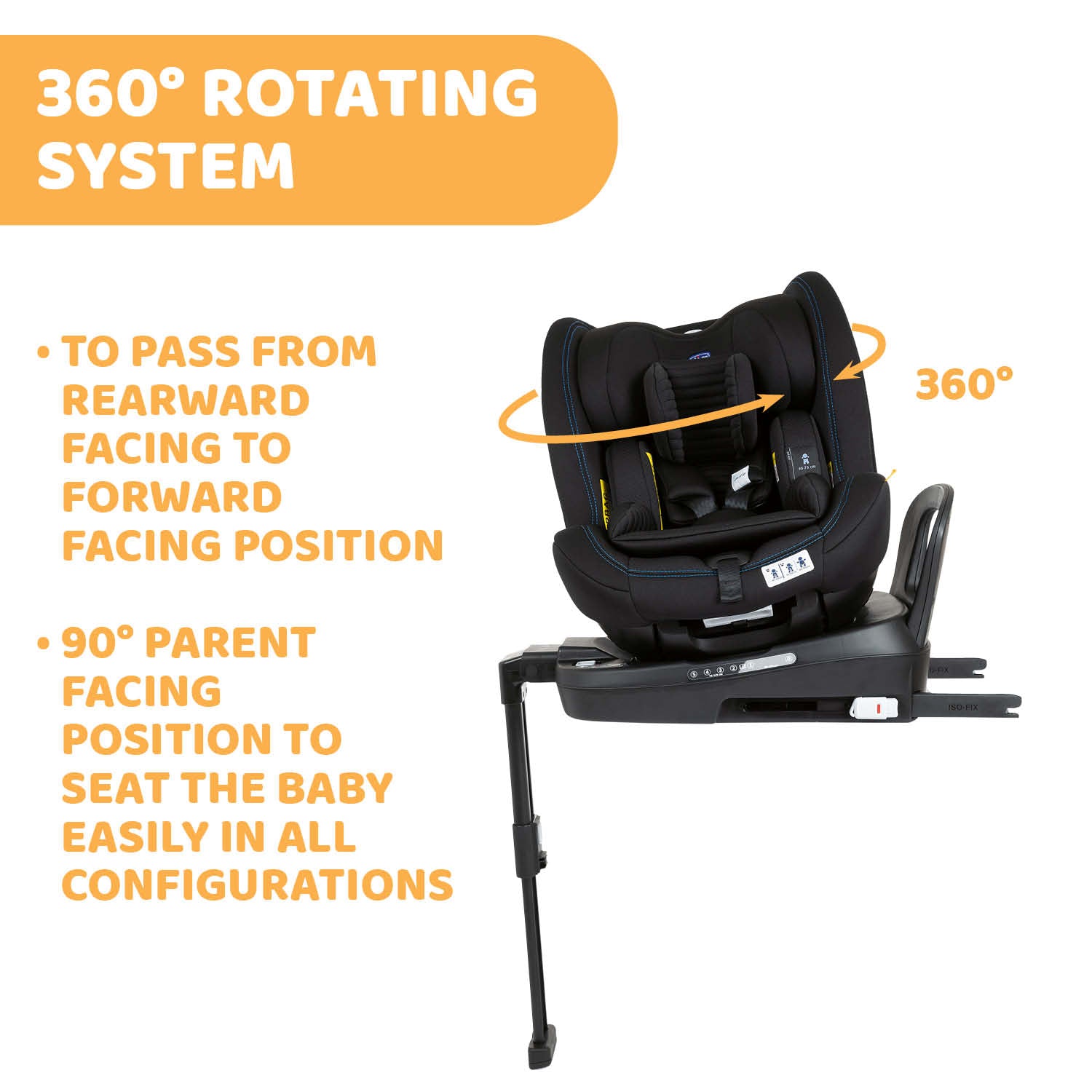 Chicco Seat3Fit i-Size Air Car Seat Black