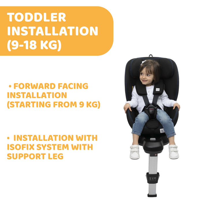 Chicco OneSeat Air All-in-One Car Seat Blue Black 04087022870000