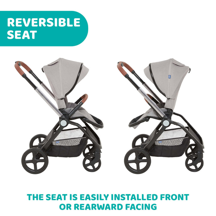 Chicco Mysa 2-Ways Facing Stroller Black Satin