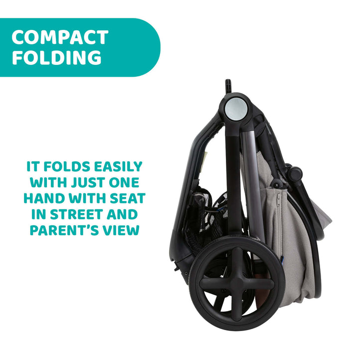 Chicco Mysa 2-Ways Facing Stroller Black Satin