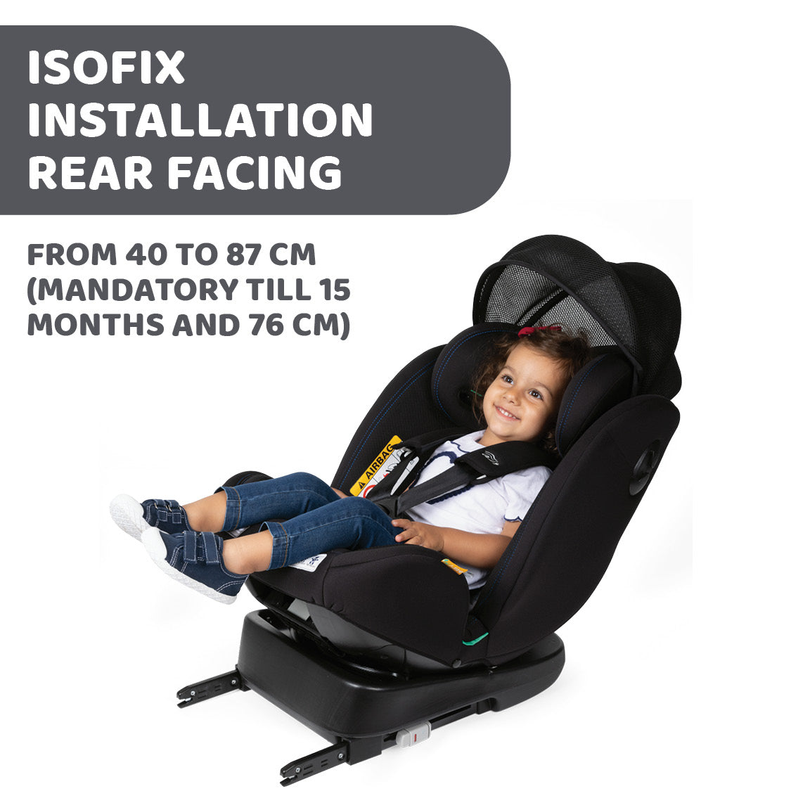 Chicco Unico Evo I-size Air Car Seat Black Air 04087031720000