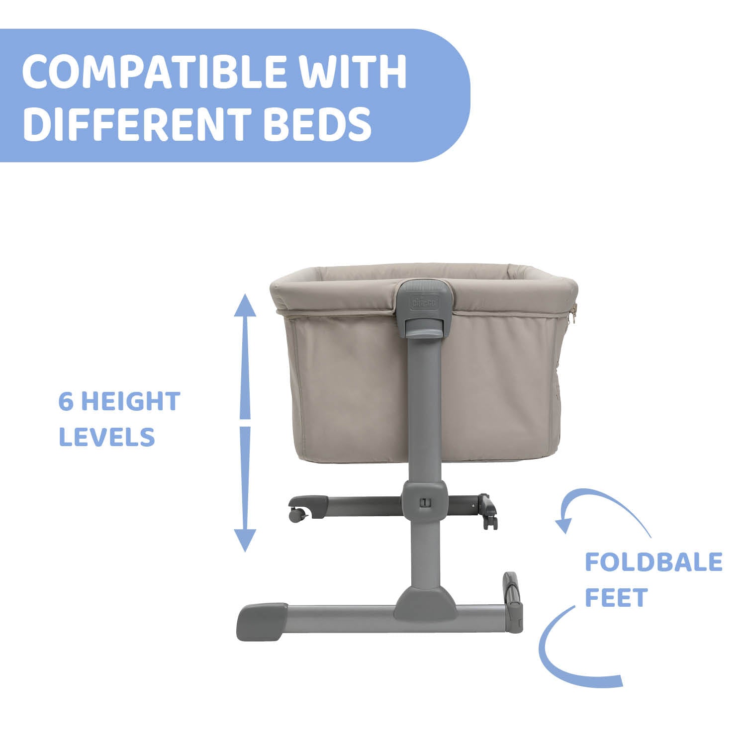Chicco Next2Me Essential Co-sleeping Cot Dune