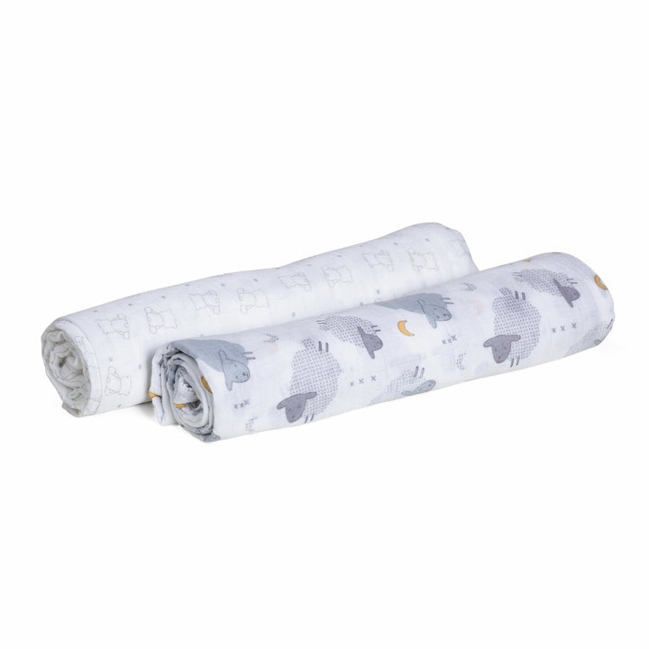 Chicco Swaddle Muslin Grey Sheep & Bear 09010991910990