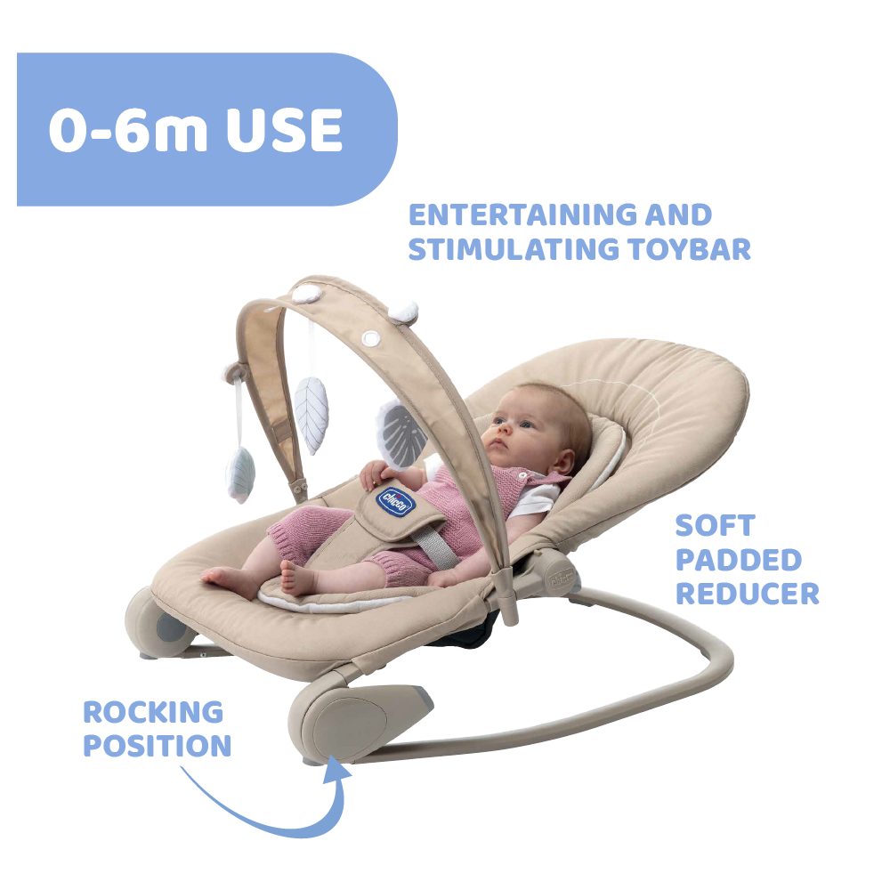 Chicco Hoopla Baby Bouncer Beige RE_LUX 08079840590000