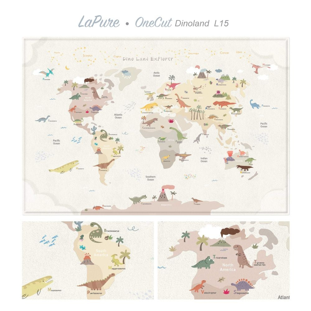 LaPure One Cut Mat World DinoLand (size OCL15) NEW