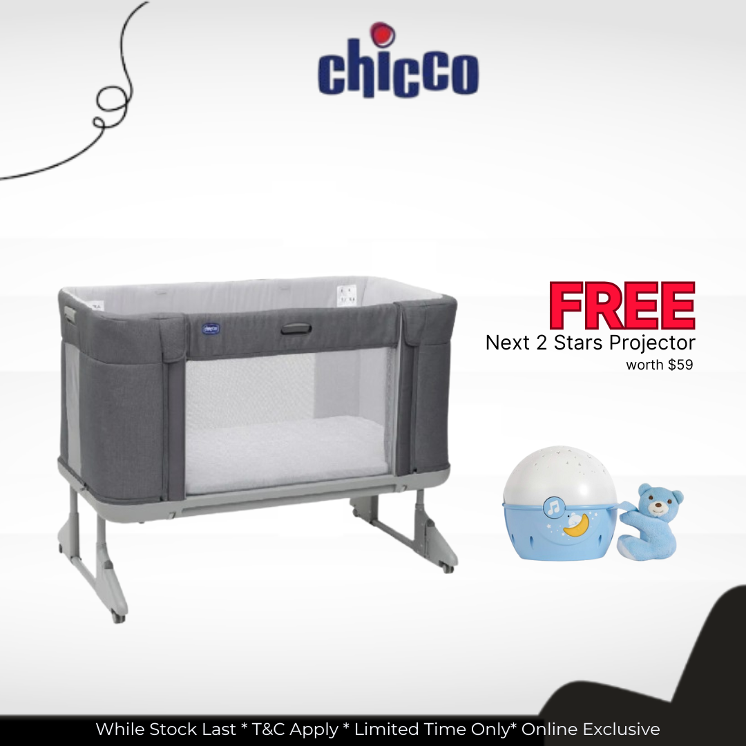 Chicco Next2Me Forever 3-in-1 Co-sleeping Cot Moon Grey