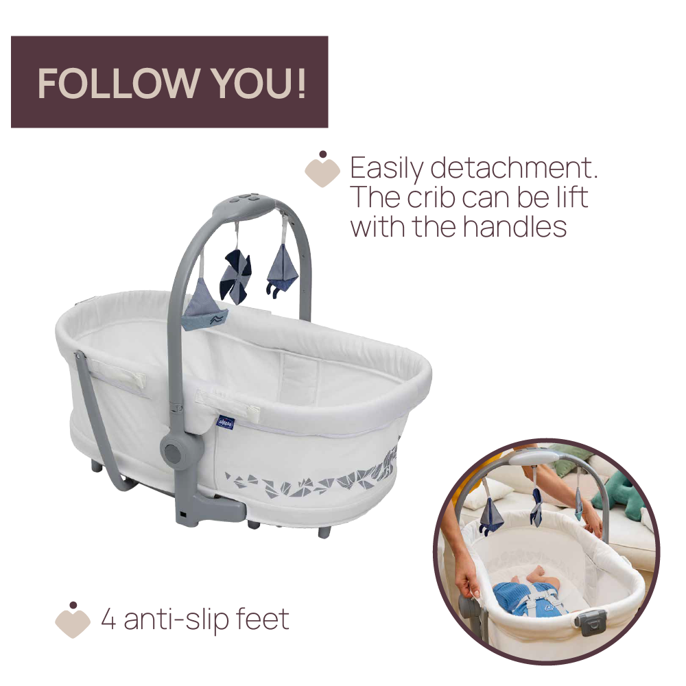 Chicco Baby Hug 5in1 Pro Crib 00087076140000