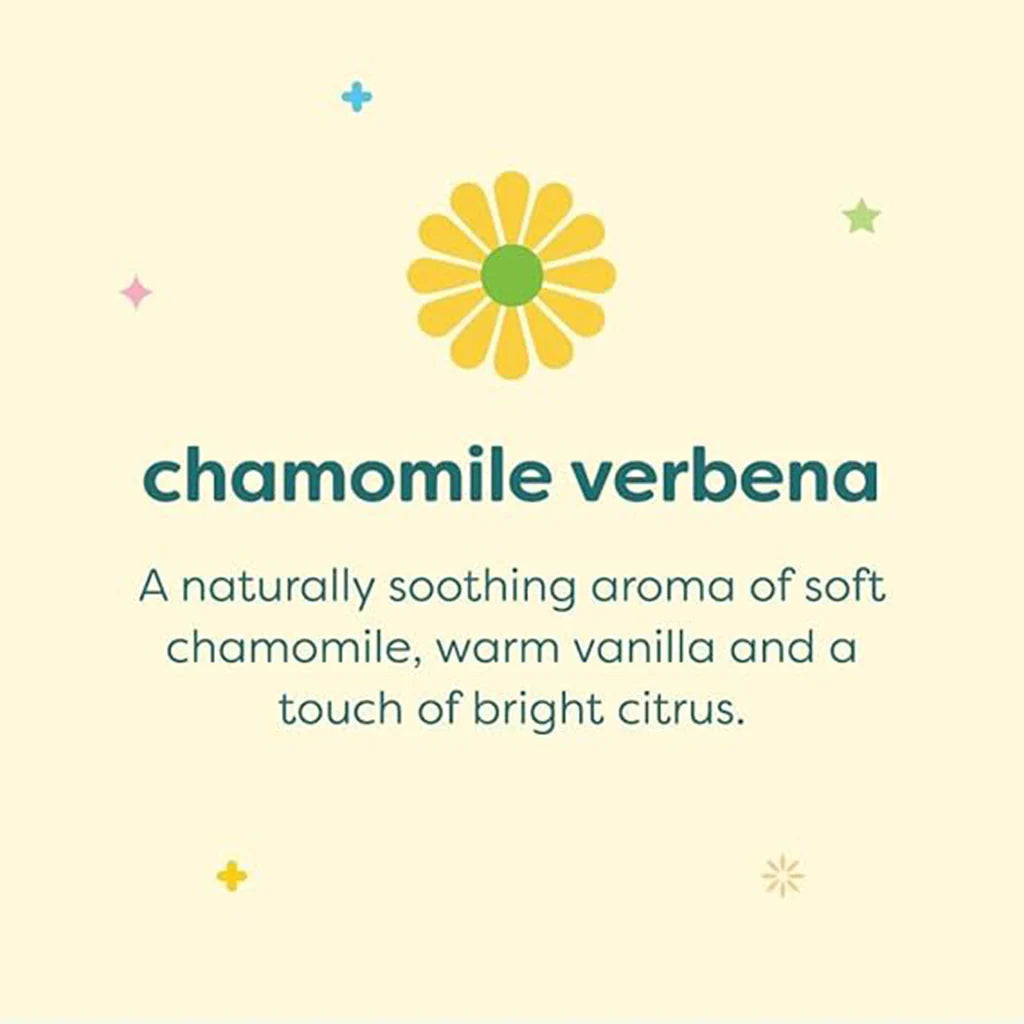 Babyganics shampoo + body wash, chamomile verbena, 207ml
