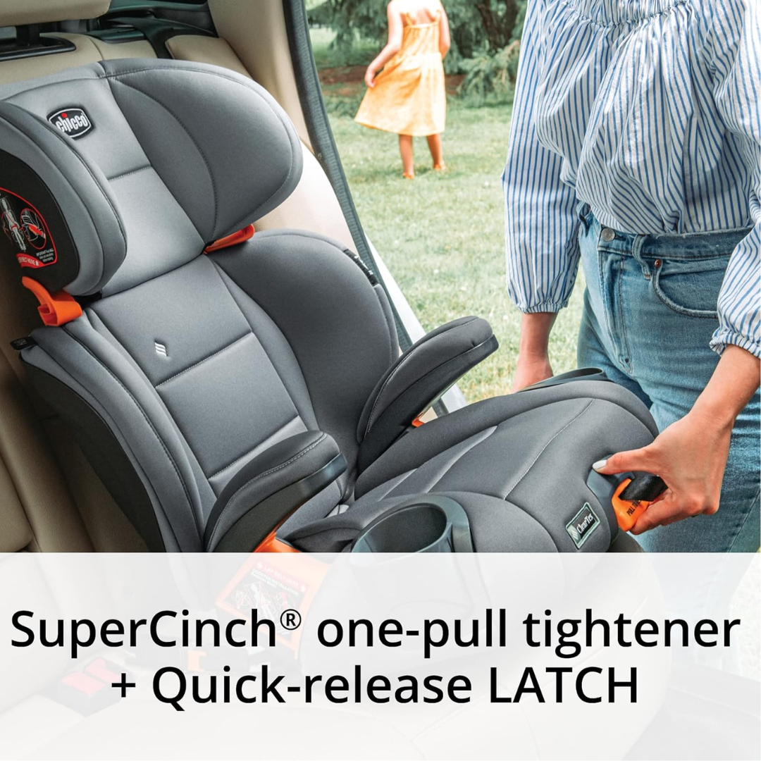 Chicco KidFit ClearTex Plus 2-in-1 Belt-Positioning Booster Car Seat 00079627120070