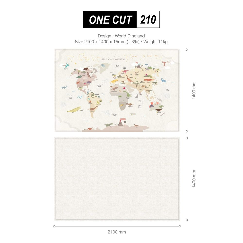 LaPure One Cut Mat World DinoLand (size OCL15) NEW