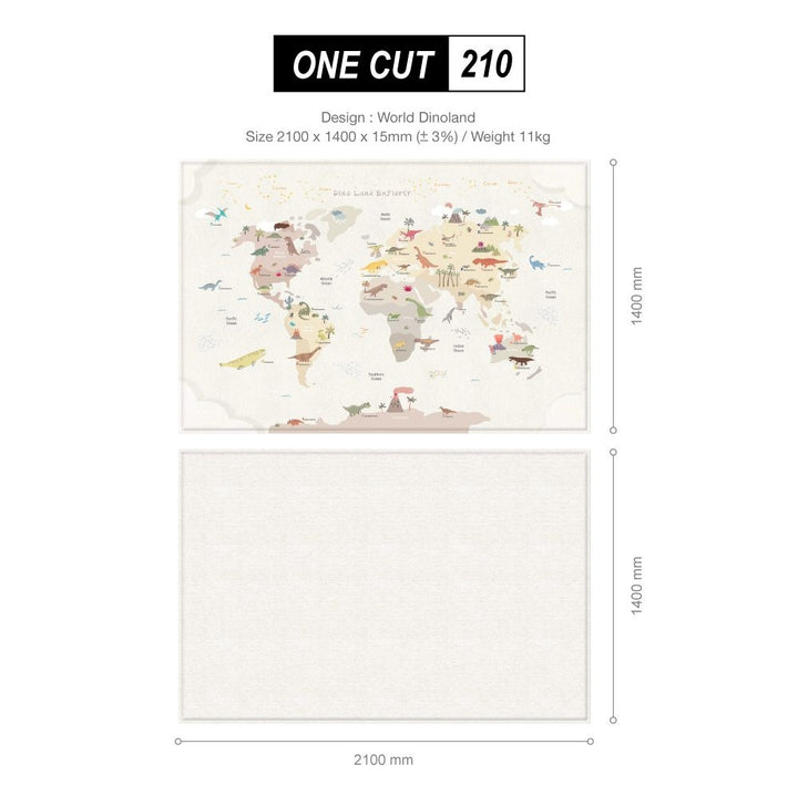 LaPure One Cut Mat World DinoLand (size OCL15) NEW