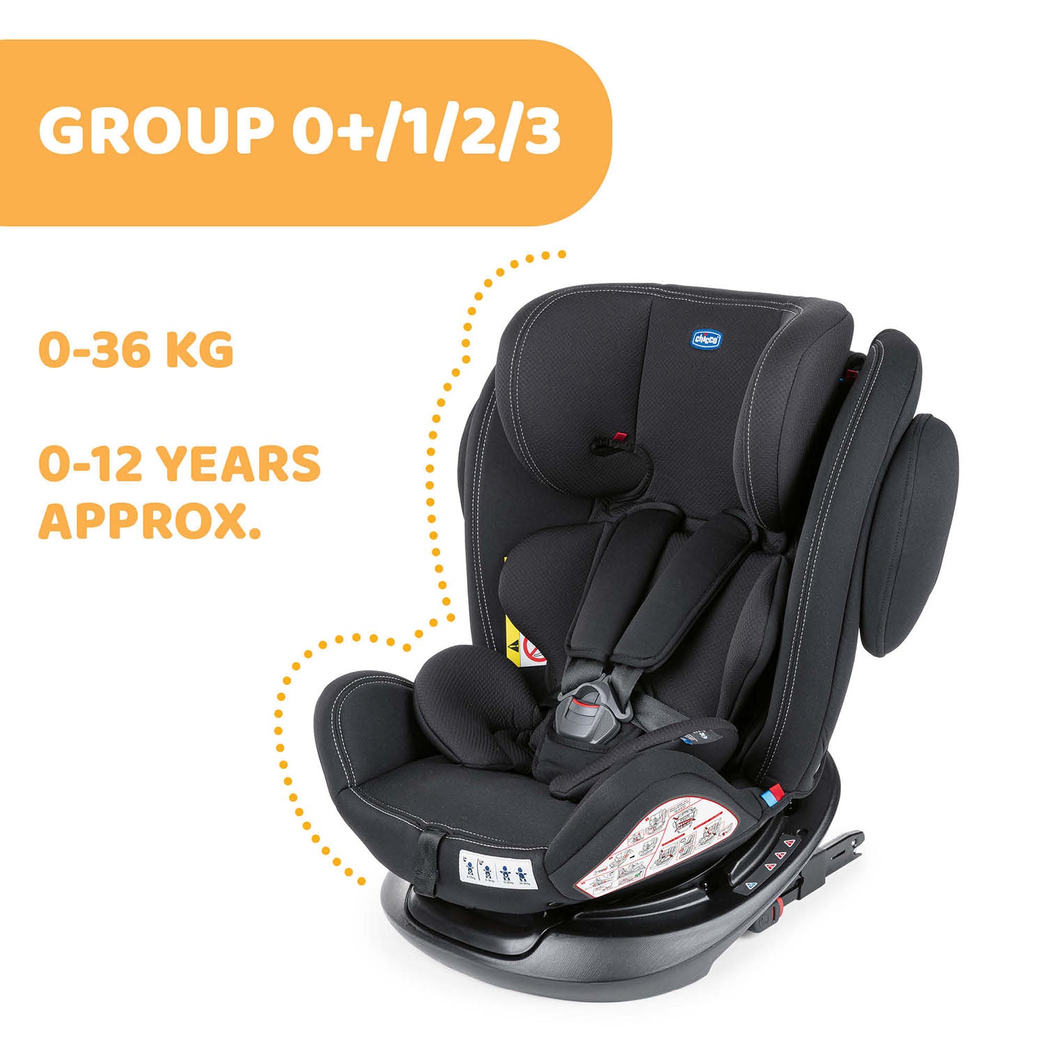 Chicco Unico Plus All In One Car Seat India Ink 05079715390000