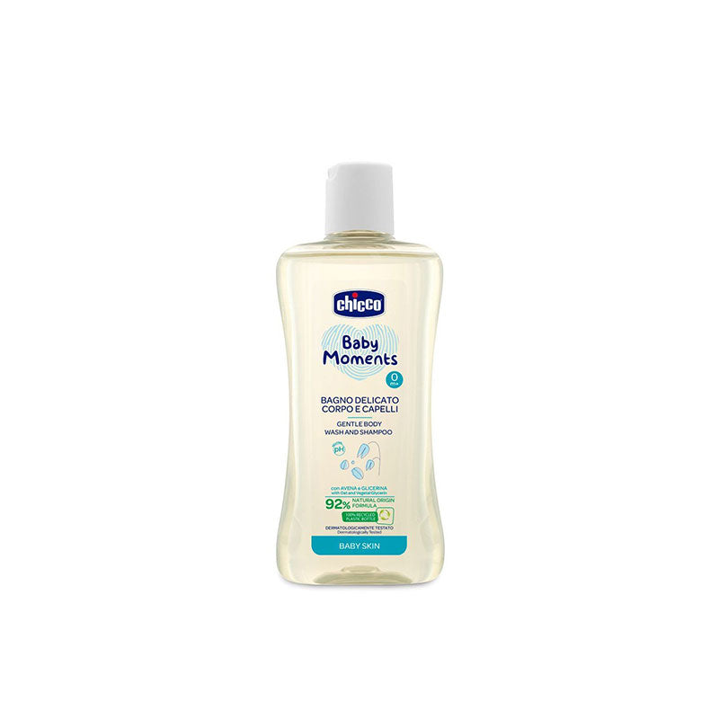 Chicco Baby Moments Gentle Body Wash and Shampoo 200ml 00010593000000