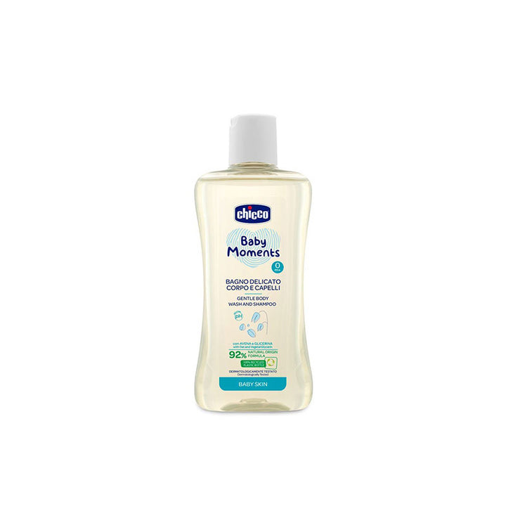 Chicco Baby Moments Gentle Body Wash and Shampoo 200ml 00010593000000