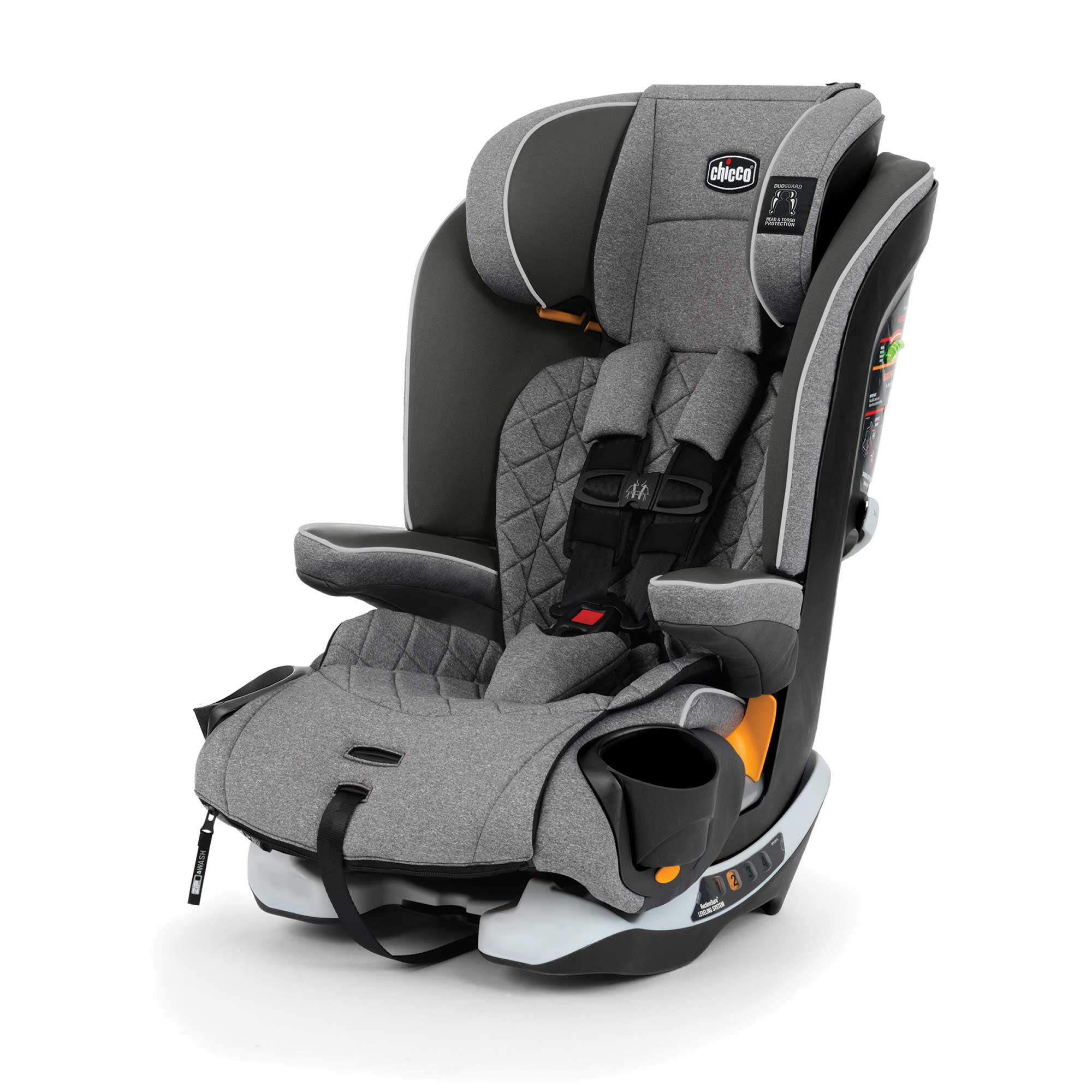 Chicco MyFit Zip Harness + Booster Car Seat Granite 05079560650070
