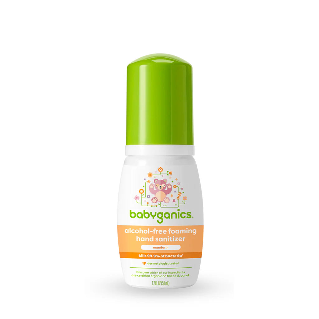 Babyganics alcohol-free foaming hand sanitizer, mandarin