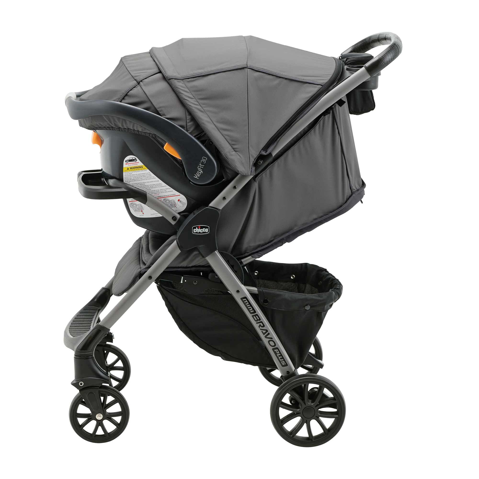 Chicco Mini Bravo Plus Travel System Slate 00079660040070