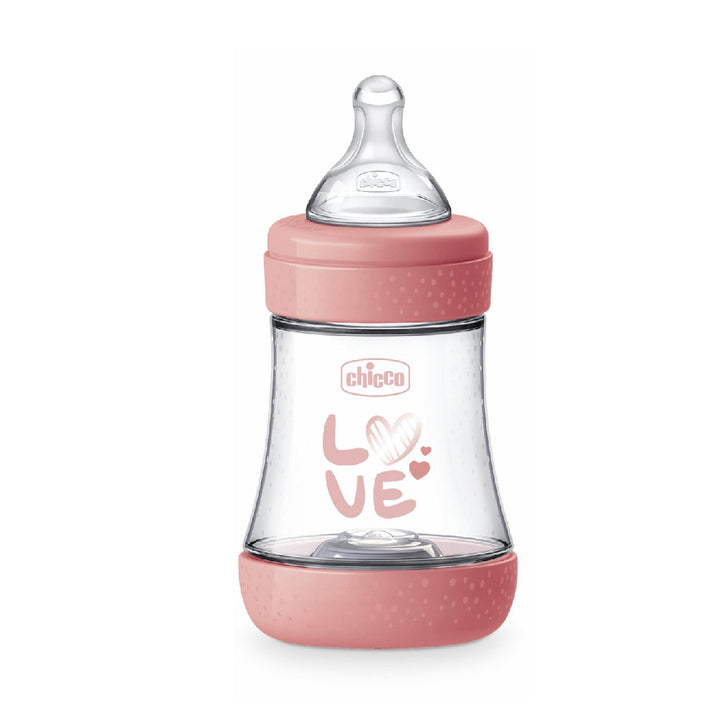 Chicco Perfect5 PP Silicone Feeding Bottle Pink 00020211110040