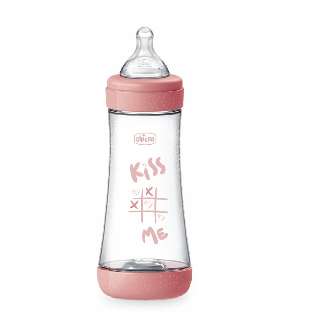 Chicco Perfect5 PP Silicone Feeding Bottle Pink 00020211110040