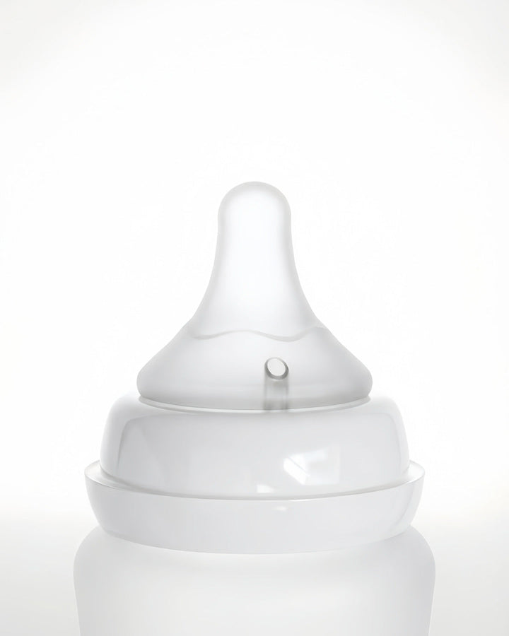 Set of Two: SiliGlass Milk Bottle 240ml