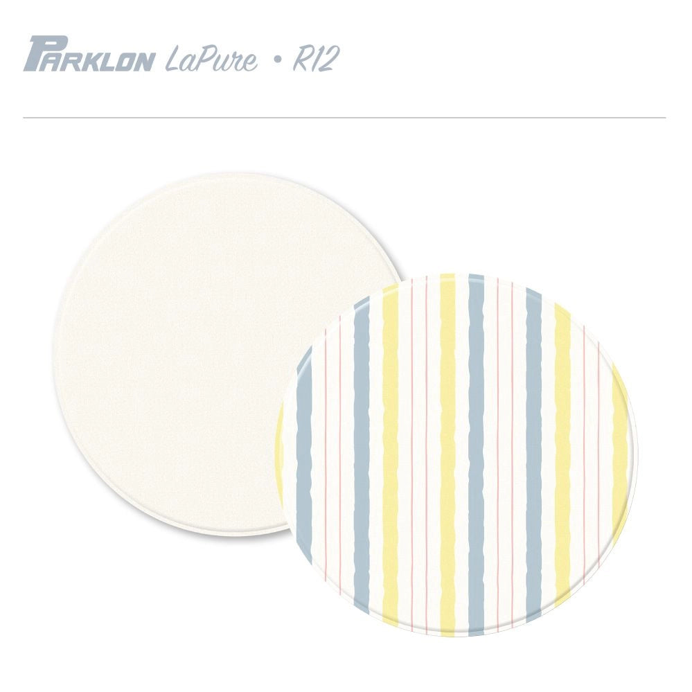 LaPure Round Mat Lemon Soda Woven Ivory (R12)