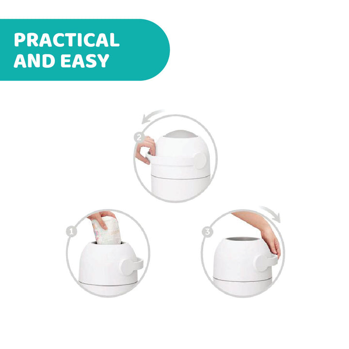 Chicco Odour Control Nappy Bin 00009481000000