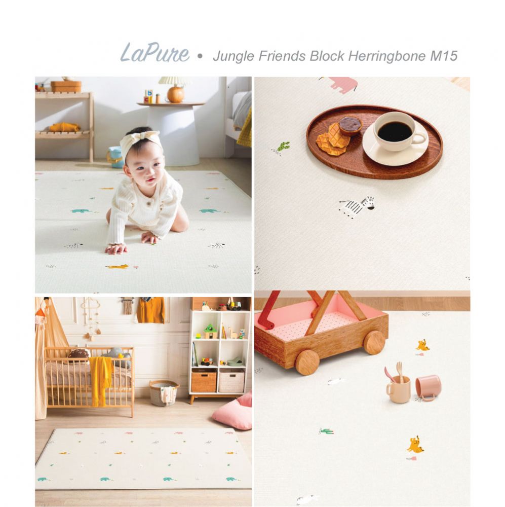 Parklon LaPure Jungle Friends Block Herringbone (M15)