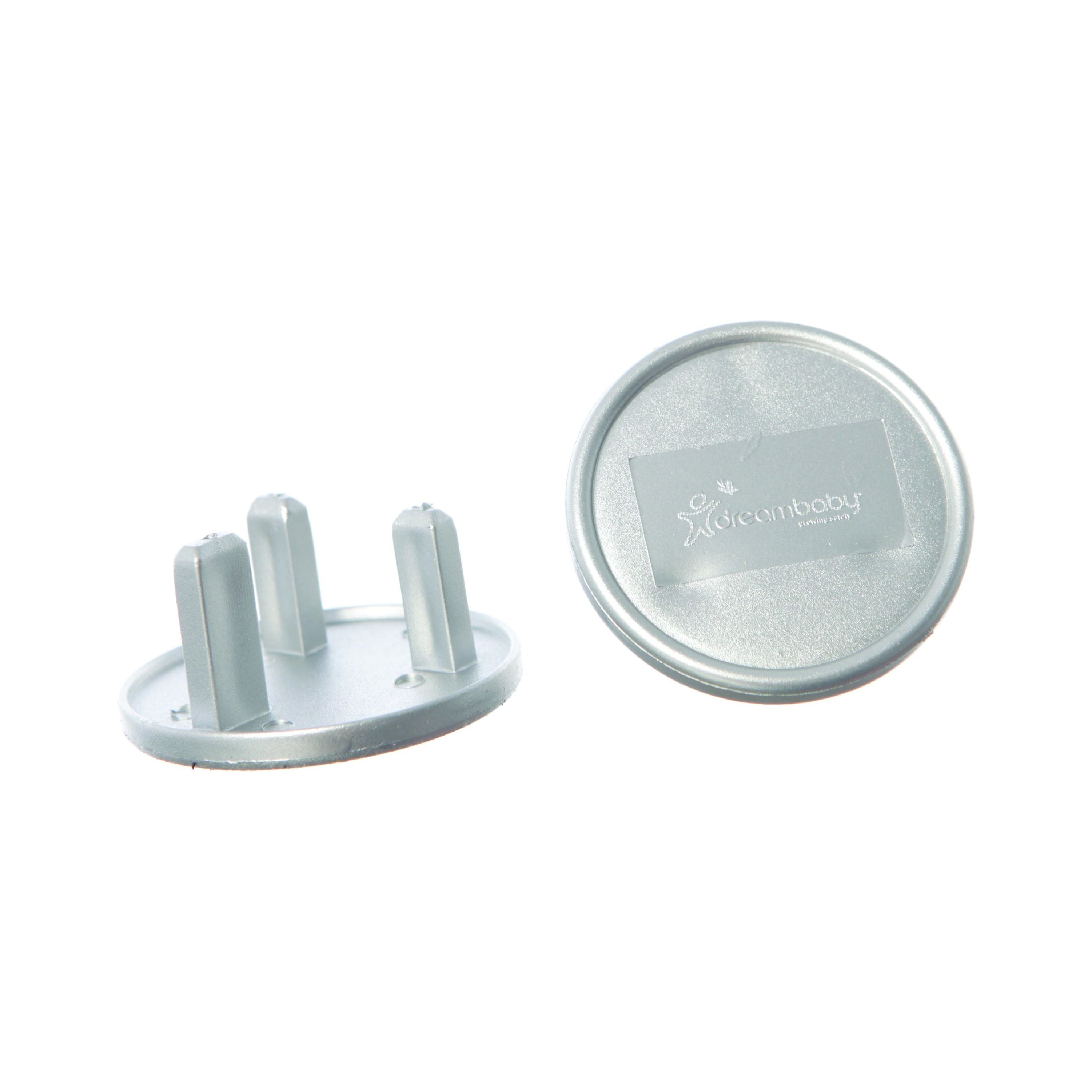 Dreambaby Outlet Plugs 6pk - Silver DB01044 | Little Baby.
