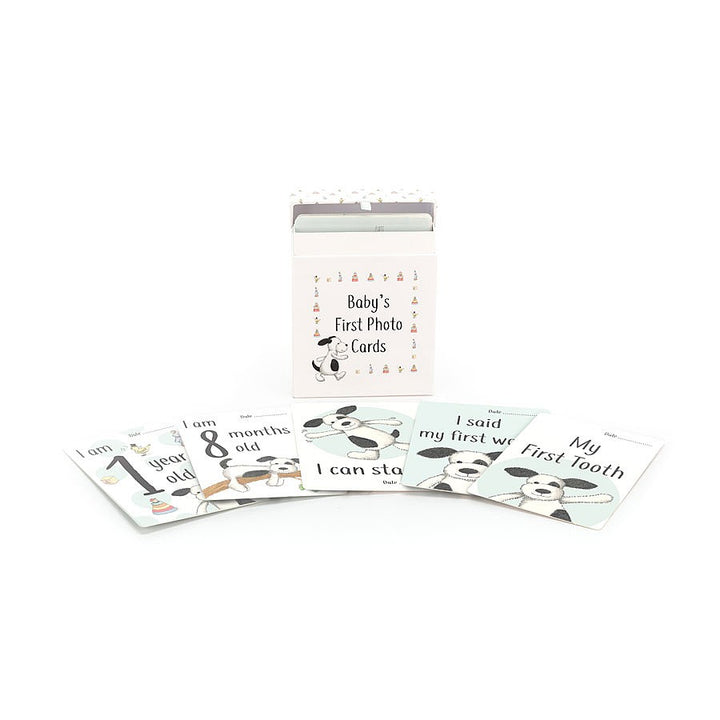 JellyCat Bashful Puppy Milestone Cards | Little Baby.