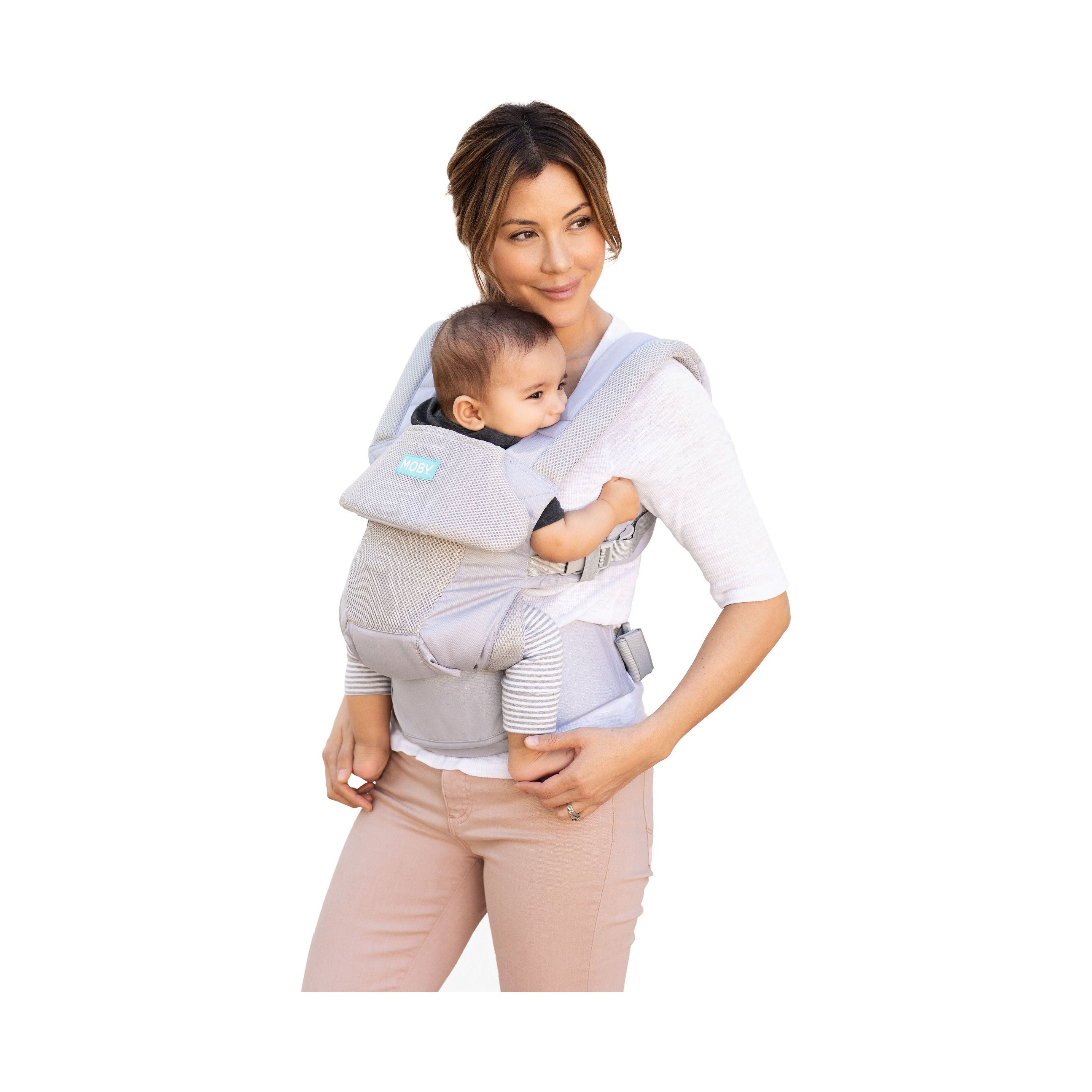 MOBY Move 4 Position Carrier - Glacier Grey | Little Baby.