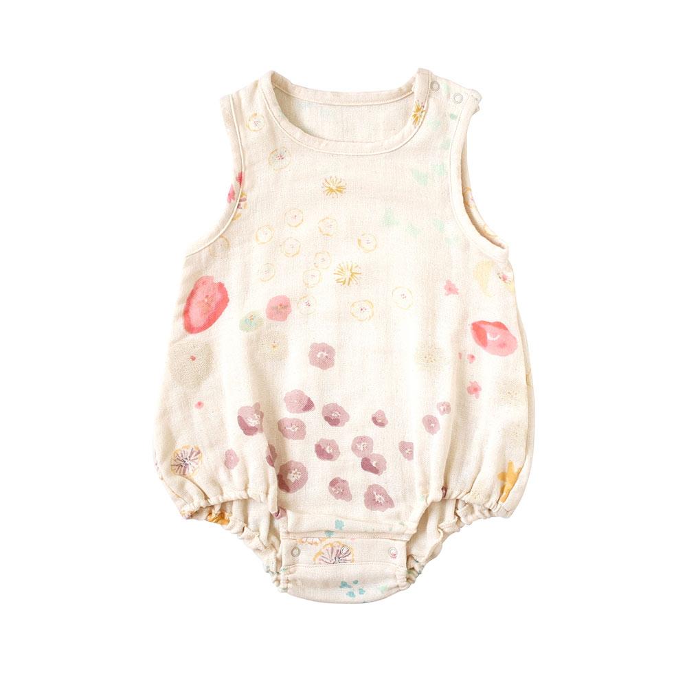NAOMI ITO Waka Gauze Sleeveless Rompers Amezaik | Little Baby.