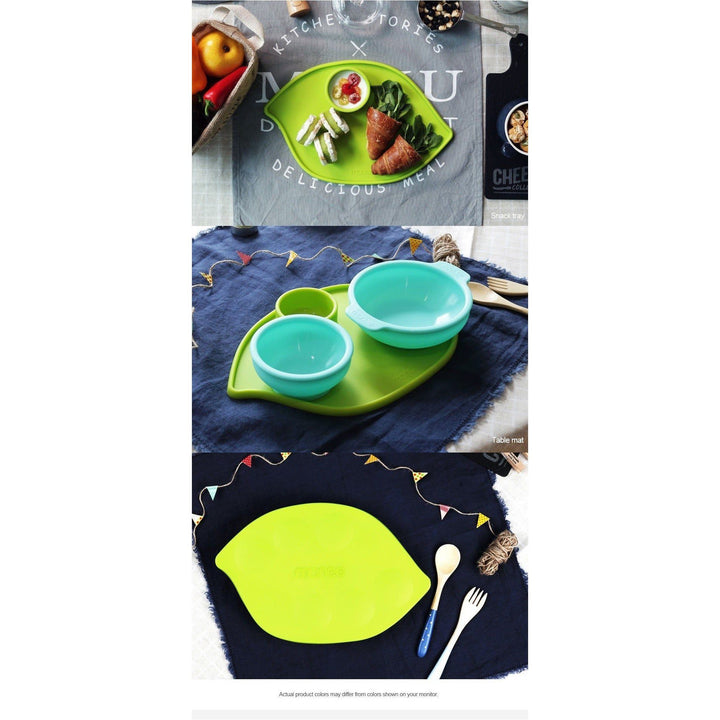 Monee Kids Food Plate - Yellow | Little Baby.