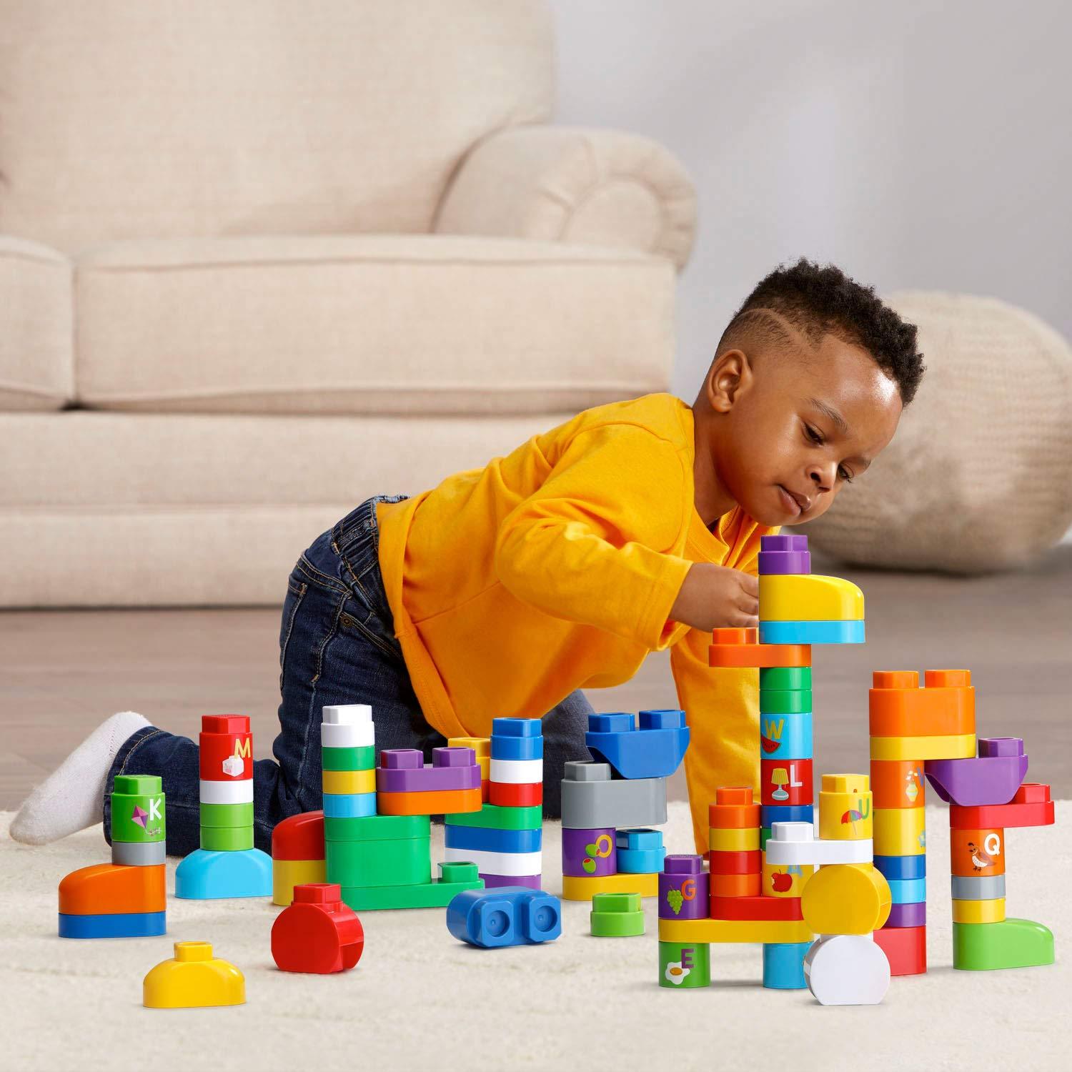 LeapFrog LeapBuilders 81 Piece Jumbo Blocks Box green | Little Baby.