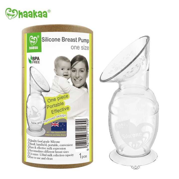 Haakaa Gen 2 Silicone Manual Breast Pump, 150ml (New w/ Suction Base) | Little Baby.