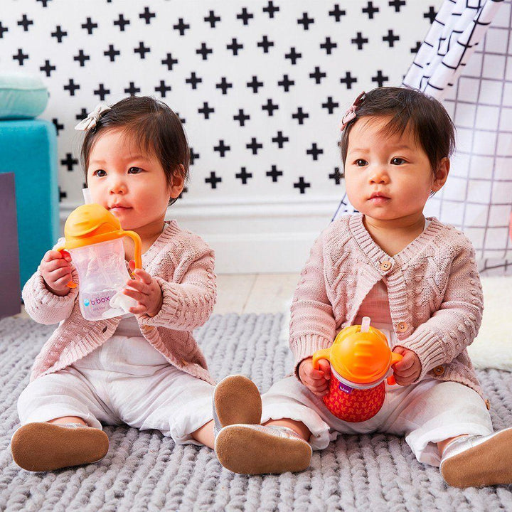 B.Box Sippy Cup Neon - Pink Pomegranate (NEW Upgraded 2019) | Little Baby.